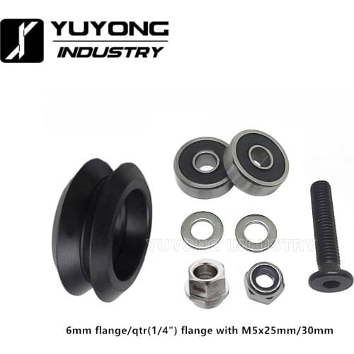 Adjustable precise CNC delrin Dual v wheel kits with Eccentric Spacers for v-slot system C-Beam Open MiniMill parts