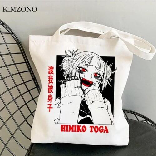 My Hero Academia shopping bag bolso shopping shopper recycle bag tote canvas bag boodschappentas sacola foldable string