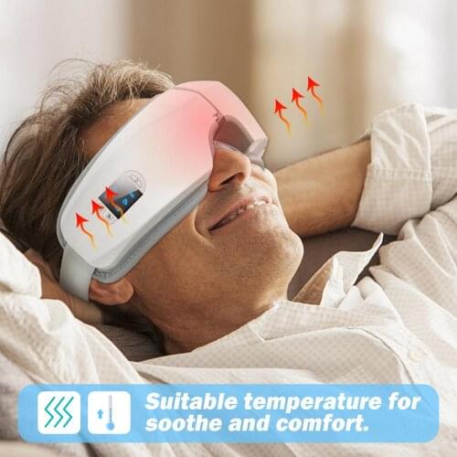 Vibration Eye Massager 4D Smart Airbag Eye Care Instrumen Heating Bluetooth Music Relieves Fatigue And Dark Circles