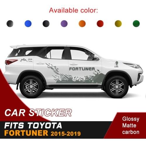 Fit For Toyota Fortuner 2015 2016 2017 2018 2019 Car Stickers Side Body Mud Climber Graphic Vinyl Car Decoration Decals Custom