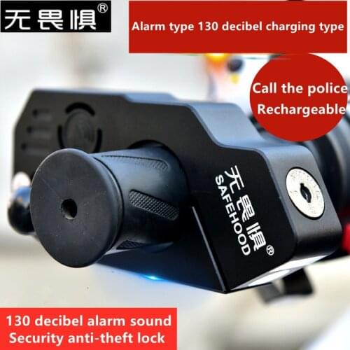 Motorcycle Grip Lock alarm lockthrottle lock Safety Locks Handlebar Handset Brake Lever Disc Locking Fit Scooter anti-theft lock