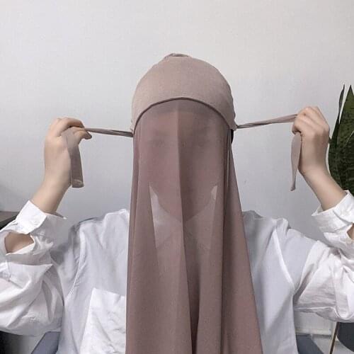 2021 New 13 COLOR Women Plain Heavy Chiffon With Lacce And Rope Style Hijab Wrap Solid Color Muslim Hijabs Scarf Headscarf