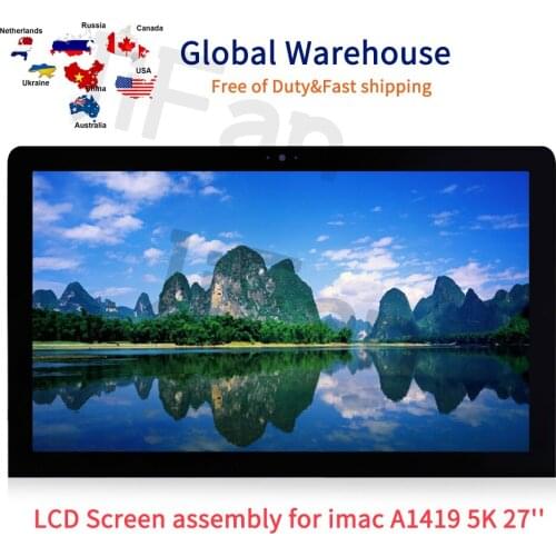 LM270QQ1 SD A2 LCD LED Display For Apple iMAC 27'' A1419 5k Assembly Late 2014 2015 EMC 2834 2806