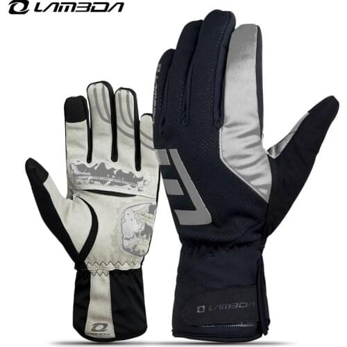 Winter thermal windproof cycling bike gloves motorcycle mtb mountain road bike warm full finger bicycle gloves touch screen men