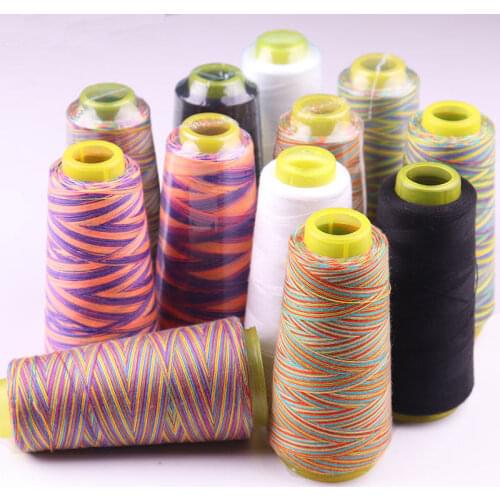 1Pcs 1500Yard Polyester Sewing Thread For Leather Jeans Canvas Fabric For DIY Sewing Accessories Black White Sewing Threads