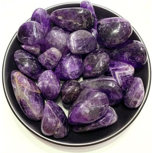 100g Natural Large Amethyst Gravel Ore Tumbled Stones Crystal Healing Specimen Natural Stones and Minerals