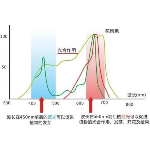 100pcs 1W Full Spectrum 400nm-840nm LED Chips 45mil High Power LED Diode For Indoor Plant Growing