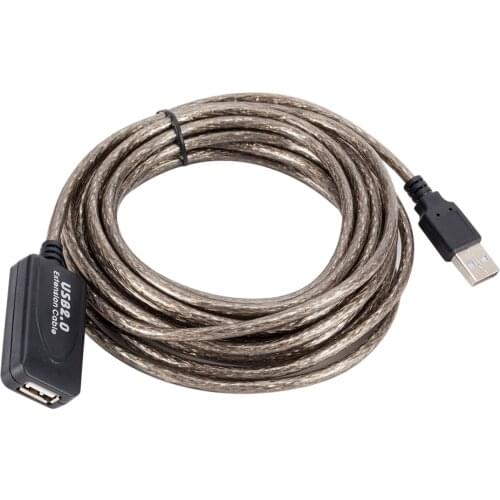 5/10/15/20m USB 2.0 Extension Cable Male to Female Active Repeater Extender Cord Extension Cable Wireless Network Card