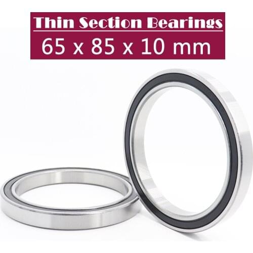 6813 2RS ABEC-1 (4PCS) 65x85x10MM Metric Thin Section Bearings 61813RS 6813RS
