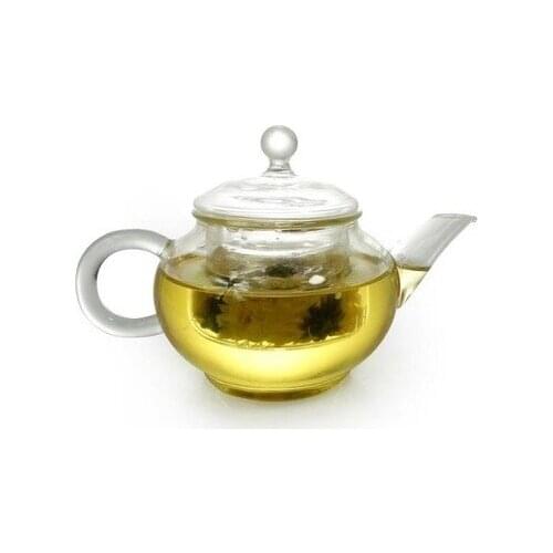 Free shipping 250ml Handmade Fine Teapot Clear Glass Tea Maker With Filter Heat Resistant Glass Tea Pot Kettle Drinkware