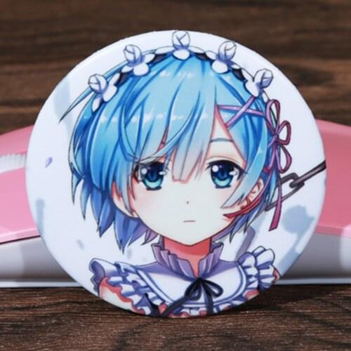 FFFPIN 5.8cm Big Japan Anime Cloth Brooch Zero Kara Hajimeru Isekai Seikatsu Cartoon Coin Badge Breastpin Ornament Pins Cosplay