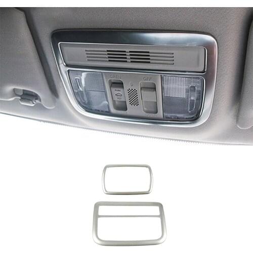 For Honda Civic 10th Sedan ABS Matte/Red Front Reading+Rear Reading light Lamp trim Interior switch panel 2016 2017 2018