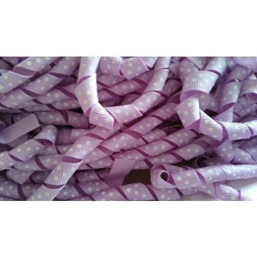 3/8" inch (9mm) polka dot korker grosgrain ribbons