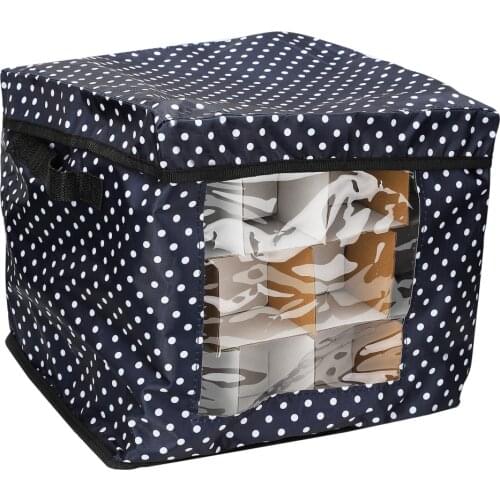 Storage Box Receive Bag Festival Supplies Oxford Cloth Double Zipper And Card Slot Artificial Garland Christmas Decoration