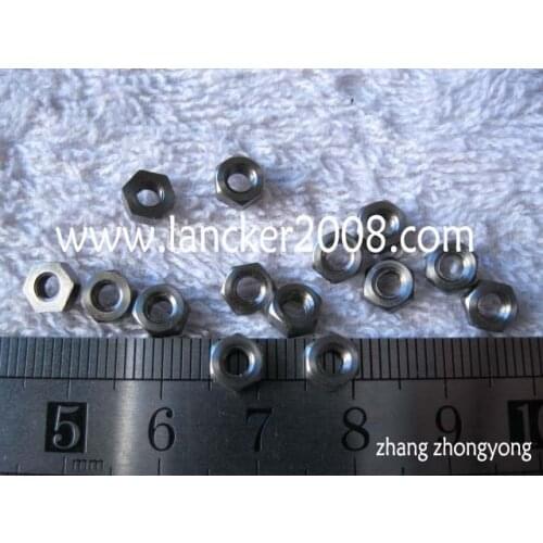 M3 4 5 6 8 10 12 Titanium hexagon nuts with DIN934
