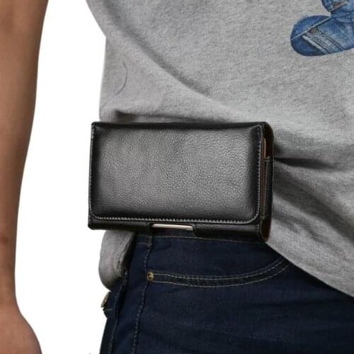 Luxury Genuine Leather Men Waist Bag Clip Belt Pouch Case For Huawei P Smart Z Plus Honor 20 Lite Mate 10 Pro View 10 20 Nova 3i