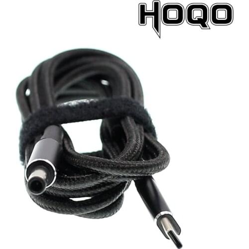 Nylon braided sheath PD power supply wiring Type-C to 5.5X3.0 charging cord with built-in Emarker 5A charging cable for samsung