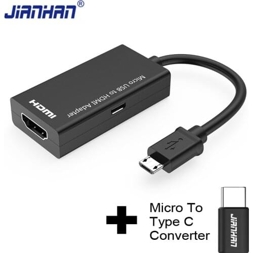Type C Micro USB To HDMI Adapter MHL Converter For TV Monitor 1080P HD HDMI Audio Video Cable For Samsung HUAWEI Xiaomi