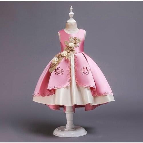 Embroidery Princess Dress Kids Dresses For Girls Elegant Children elegant Party Dress Flower Girl Wedding Dress vestido infantil