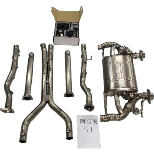 Factory direct selling Modified Titanium valve control Car exhaust muffler Pipe for VANQUISH