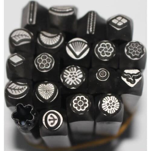 1PC Flower Stamps Metal Jewelry Making Metal Stamping Tools No.1-22 with Different Shape