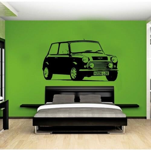 Waterproof High Quality Large Auto Mini Car Decal Bedroom Wall Sticker Art Home Decor Vinyl Sticker Living Room Wall Paper W-916