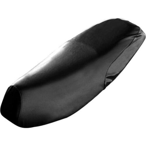Waterproof Motorcycle Leather Seat Cushions Leather Cover Seat Motorcycle Accessories Black Leather(S-XXL)