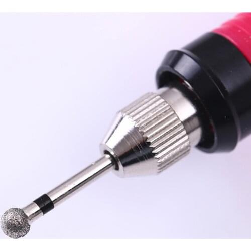 Fine Tungsten steel Nail Art Drill Bit Rotary Dremel Burr Ball Head File Bits for Electric Manicure Machine Accessories TN