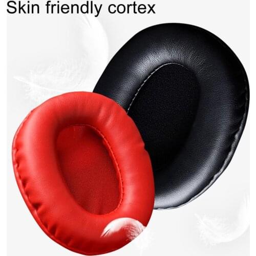 1 Pair Ear Pads Elastic Protein Faux Leather Dust-proof Headphone Earmuff for Edifier W800BT/W800X/W808BT/K800/K830/H841P G1