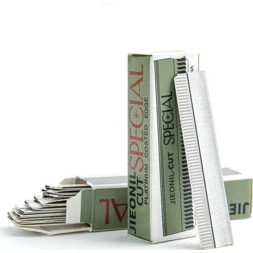 10pcs Eyebrow Trimmer Razor Blade Single Edge Sharp Reusable Trimmer Cosmetic Makeup Eyebrow Shape Design Permanent Makeup Tool