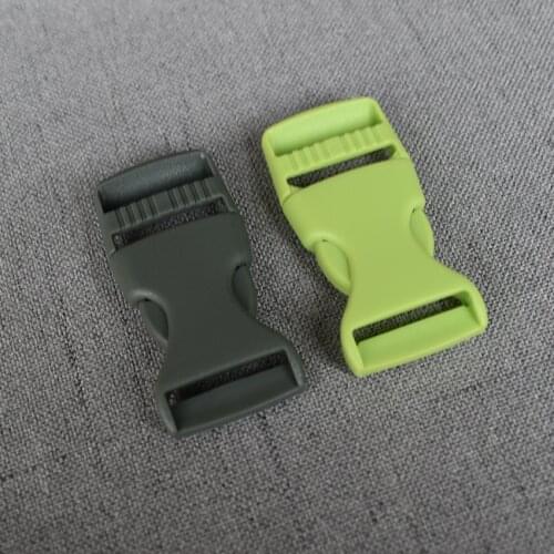 10 Pcs/Lot 25mm Green Plastic Release Buckle Strap For Bag Dog Collar Necklace Bracelet Paracord Sewing Accessory