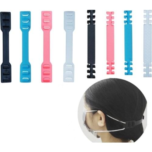 10pcs Mask Fixing Strap Extended Buckle Ear Protector Adjustable Anti-slip Mask Ear Grips Extension Hook for Medical Workers