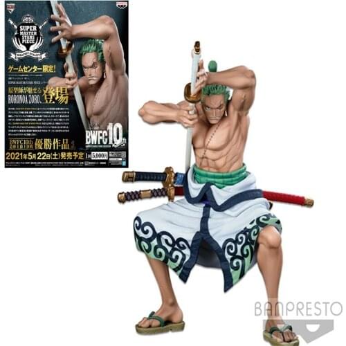 22Cm Bandai One Piece Roronoa Zoro Garage Kit Pvc Assembly Model Western Animiation Action Figure Kids Toys
