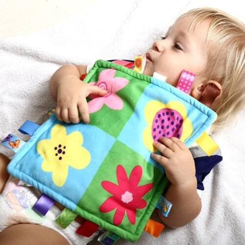 30cm Baby Comforting Taggies Blanket Super Soft Square Plush Baby Appease Towel Baby Toys K0263