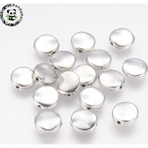 Pandahall 50pcs CCB Plastic Loose Spacer Beads for Jewelry Making DIY Bracelet Necklace Flat Round Drop