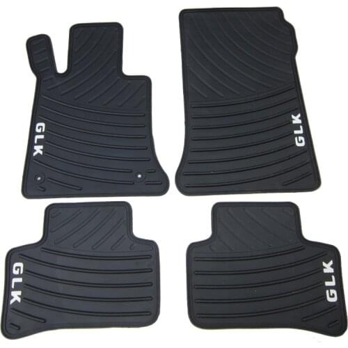 Free Ship Rubber Car Floor Mats for Mercedes-Benz GLK300 350 Texture Latex Thick Waterproof Wear Resistant Non Slip Pads
