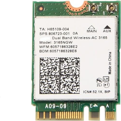 Wireless Wifi Adapter For Intel 3165 3165NGFF Dual Band Bluetooth 4.0 433Mbps Special For Lenovo Thinkpad FRU:00JT497 Wireless