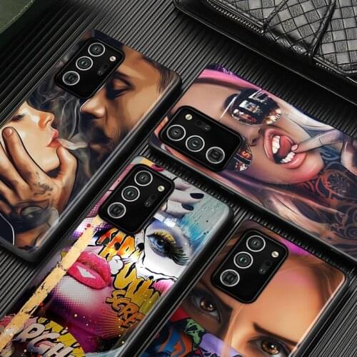 Sexy Sleeve Tattoo Girl For Samsung A72 A52 A02 S A32 A12 A42 A51 A91 A81 A71 A41 A31 A21 S A11 A01 A03 Core UW Phone Case