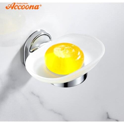 Accoona Bathroom Soap Holder Shower Soap Dish Bathroom Tray Accessories Box Shelf Wall Dishes Shelves Bathr Soap Holders A11202