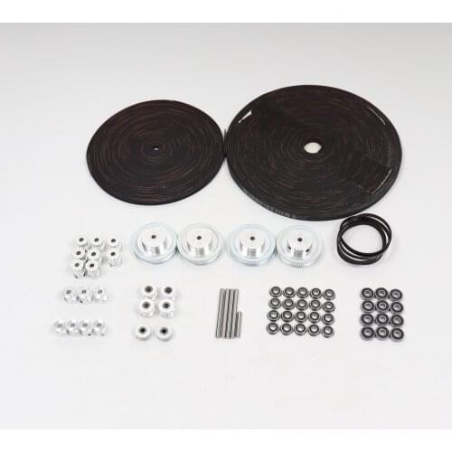 Voron 2.4 3d printer Corexy motion parts Gates GT2 LL-2GT RF Open Belt 2GT 16T 20T pulley 188mm belt Shaft bearings