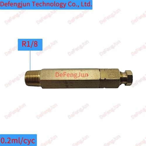 Detective Volumetric oil Distributor piston oil flow metering unit DX-20 Inlet Thread Spec R1/8 0.2ml/cyc