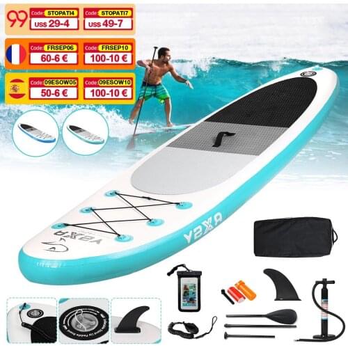 320*76*15cm 10.5 ft Water Skiing Sup Adult Board Water Sport Board Boat Dinghy Raft Inflatable Paddle Surf Board