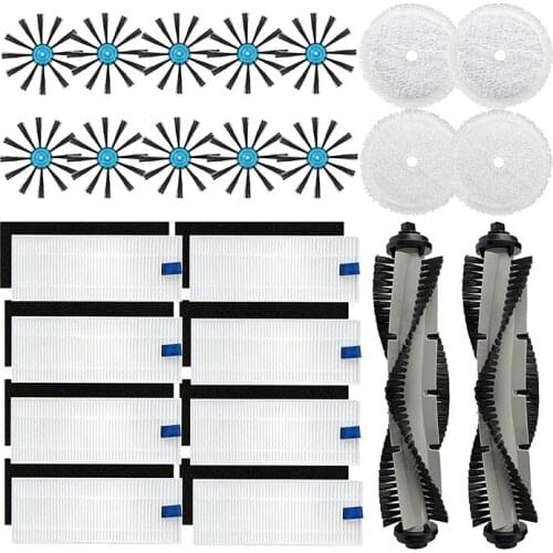 Hot TOD-Replacement Part Kit Microfiber Mop Hepa Filter and Brush Kit Accessories Suitable for Bissell 3115 Robot Vacuum Cleaner