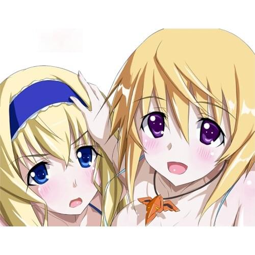 Personality Infinite Stratos Cecilia Alcott Charlotte Dunois Car Stickers Air Conditioner Anime Trunk Decal Apply To Car Window