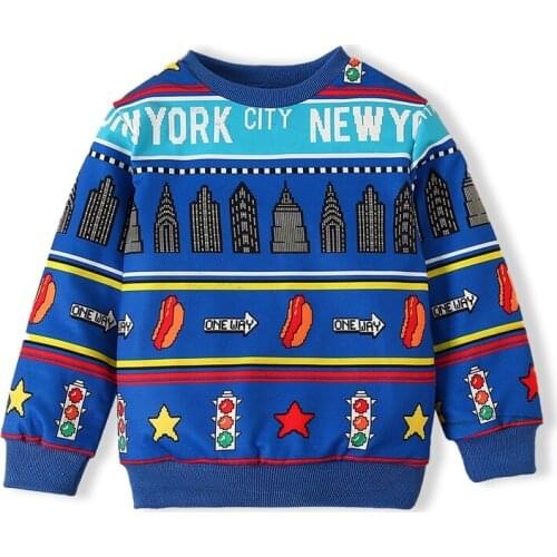 Kimocat Childrens Spring Long-Sleeved T-Shirt, Fashion Cartoon Print Top, Casual Clothes For Boys And Girls 1-6 Years