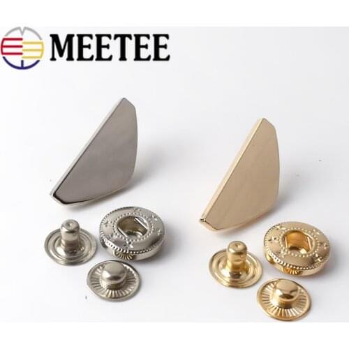 20Sets Metal Snap Buttons Press Studs Fastener Buckle for Coat Down Jacket Decorative Button Sewing Leather Craft Accessories