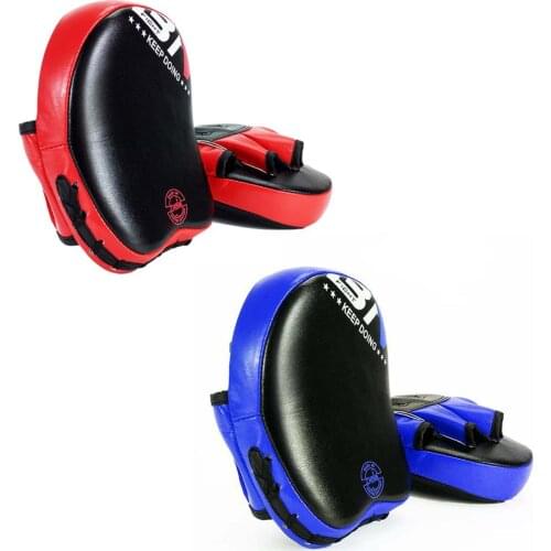 Leather Hand Target Pad Boxing Training Mitt Focus Punch Pads Boxing Thai Kick Pads For Muay Thai Kick Sparring