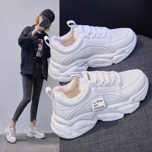 Womens White Sneakers Thick Bottom Fashion Breathable Casual Running Shoes Off White Shoes Sneakers Lace Up Student Sneakers