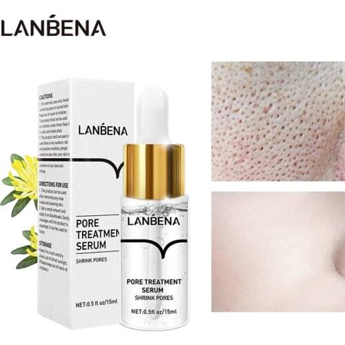 LANBENA Pore Treatment Serum Essence Shrink Pores Relieve Dryness Oil Control Firming Moisturizing Repairing Smooth Skin TSLM2
