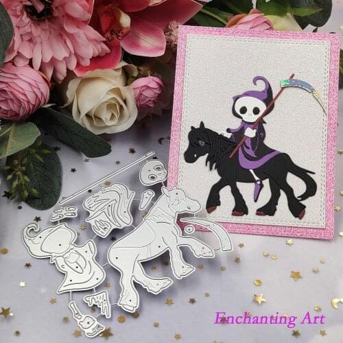 Death on Horseback Metal Cutting Dies 2021 New Stencils for DIY Scrapbooking/Photo Album Decorative Embossing DIY Paper Cards